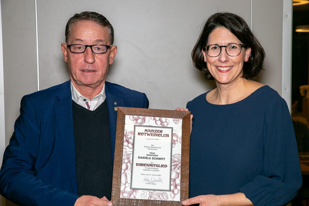 Neujahrsempfang mit Wirtschaftsministerin RLP Daniela Schmidt am 31.01.24 im Restaurant Knuths beim Golfplatz Budenheim - Foto: © Henning Fox, Mainz